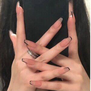 Beautiful press-on or glue-on nails.